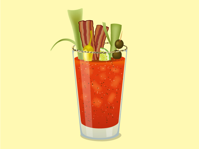 Fully Loaded Bloody Mary by Emily Tyson on Dribbble