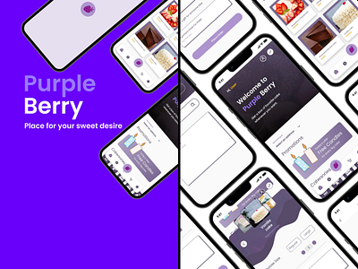 Purple Berry android app app design appdesign branding design ios product product design typography ui ux