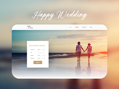 Happy Wedding Matrimony design happy matrimony product typography ui ux web web design wedding