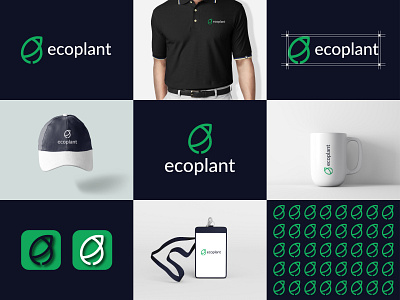 Ecoplant agriculture branding clean farm logo graphic design logo plan planting plantlogo