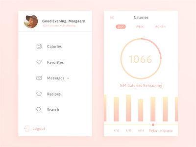 Fitness App Concept app clean dailyui data data visualization fitness ios minimalism ui