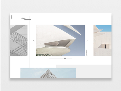 Slate Architecture Site architecture clean interface landing page minimal minimalism ui user interface ux web design website