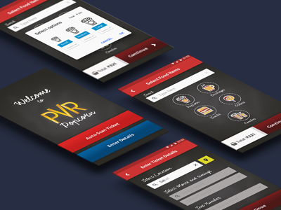 PVR Popcorn - Popcorn and coke ordering app cconcept