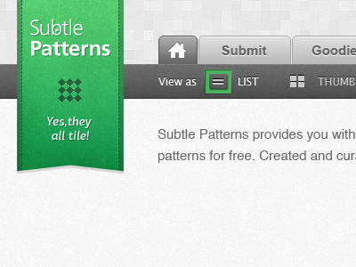 Subtle Patterns updates