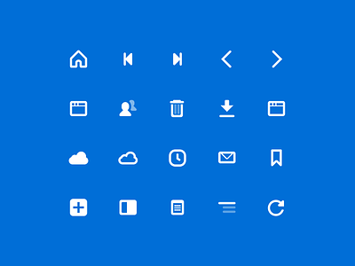 UI icons for Vivaldi Browser glyph glyphs icon icon set icons ui vivaldi