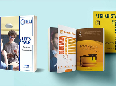 Books layout and Book Cover Design animation branding graphic design logo motion graphics ui