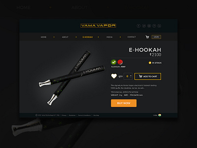 Product detail concept dark theme design detail ecommerce product detail shopping ui ux website