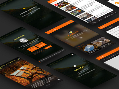 TechTips dark theme design concept ios mobile app ui ux visual design