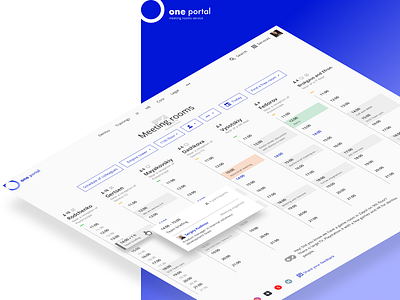 Meeting rooms service for One portal booking corporate website dentsu employee meeting room product design real project russia service ui web