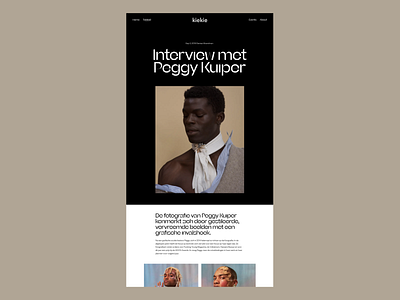 Kiekie, Interview art art direction design editorial interview magazine news photography tabloid typography ui ux website