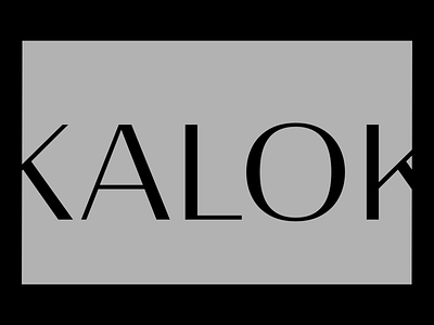 Kalok, Portfolio animation art art direction branding design editorial fonts grey logo minimal motion motion design portfolio projects typography ui ux website