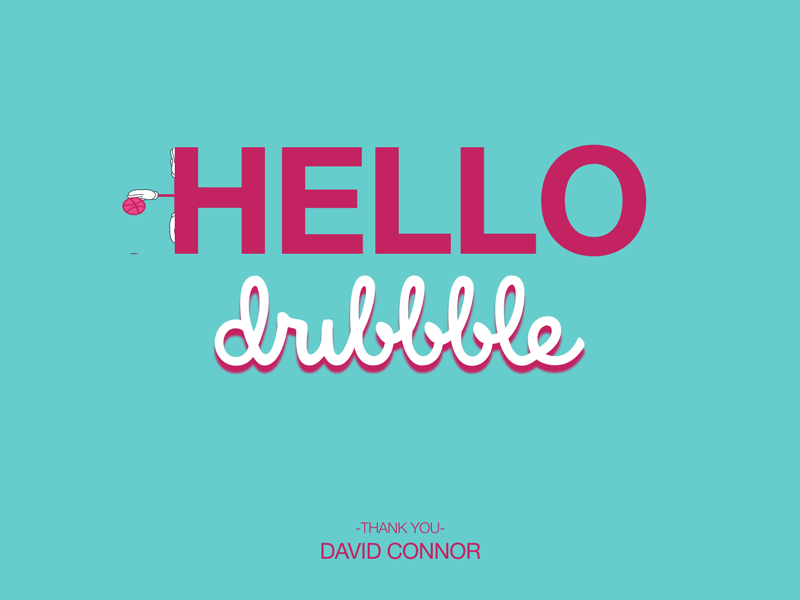Hello Dribbble! basketball debut gif animation greatings hello hello dribbble illustration