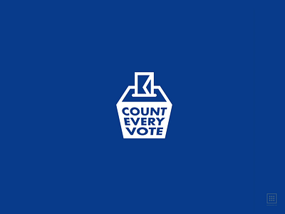 Count Every Vote animation boxed election 2020 illustrator logo