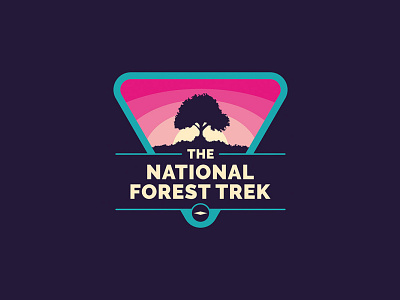 National Forest Trek brand branding cartography logo website