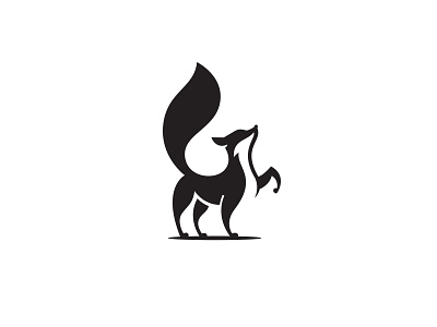 Happy dancing fox animal logo fox fox logo fox logo design