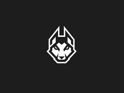 Young wolf wolf wolf head wolf logo