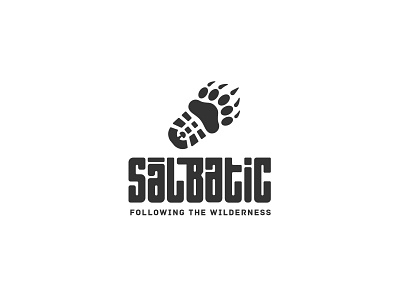 Salbatic bear claw logo bear logo mushroom logo wilderness logo