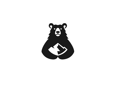 Mountain bear animal logo bear bear logo mountain mountain logo wild logo