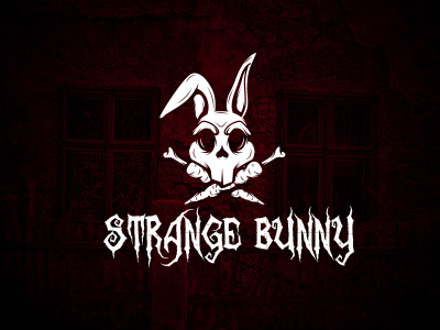 Stange Bunny animal bones bunny carrot drawing horror logo rabbit skull strange