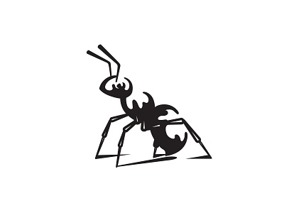 Ink Ant animal ant ant logo ink insect logo