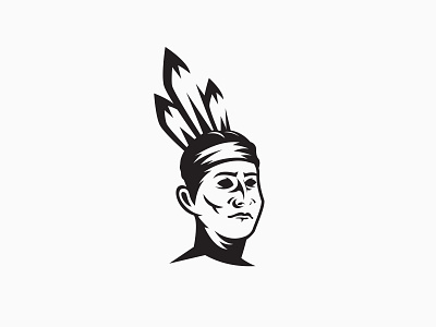 Indian feathers indian indian head indian logo native american warior