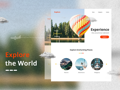 Landing Page design landingpage tourism travelsite uiuxdesign uxdesign website