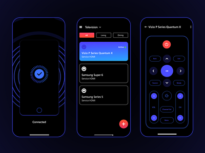 Smart Device Remote Control App app design smart smartapp smartdevice smartremote ui uiuxdesign uxdesign