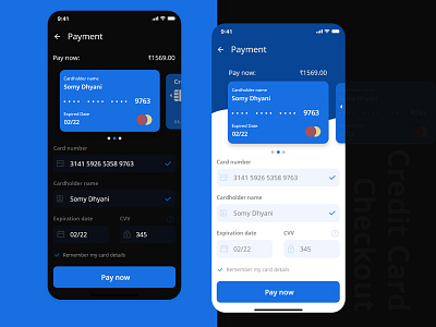 Credit Card Checkout app checkout credit card checkout ui uiuxdesign uxdesign