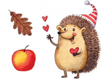 Hedgehog with heart