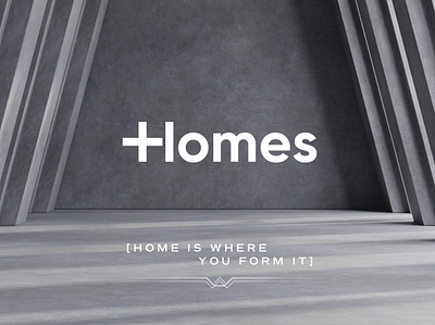 Plus Homes branding graphic design logo