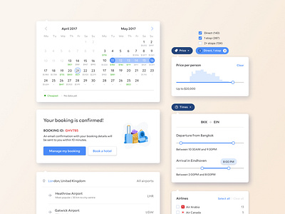 Flights component library