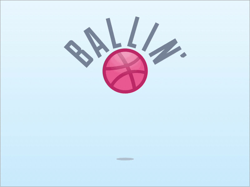 Ballin animation dribble principle