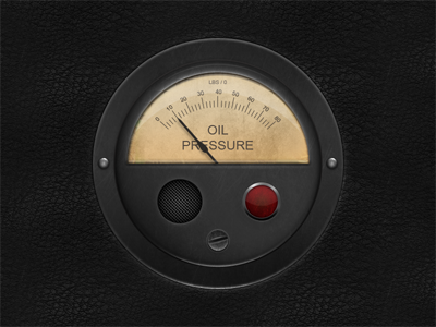 Oil Pressure Guage dials gauges grunge tech