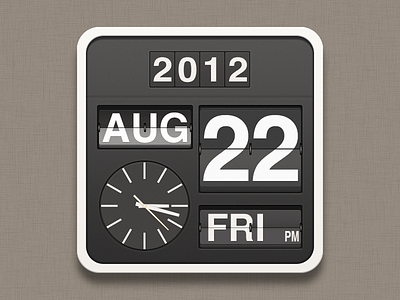 Flip clock Icon app icon flip clock