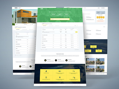 Property Auction bidding homepage property auction uiux