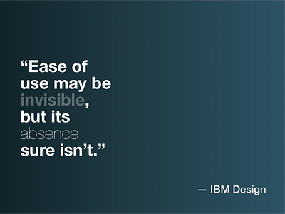 IBM Design leitmotiv