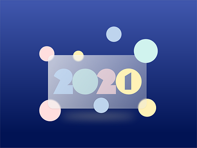 Happy New Year 2021 2021 creation french glassmorphism new year ui uidesign website