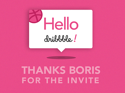 Hey ! first hello invite shot thank you