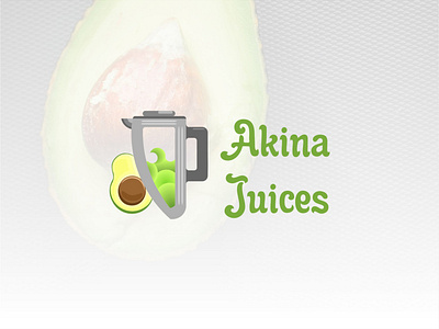 Akina Juices Logo Design avocado branding coreldraw design freelancer graphic design juice logo logotype personal branding shape tool typography vector