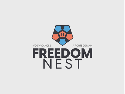 FREEDOM NEST BRAND LOGO branding design graphic design illustration logo typography vector