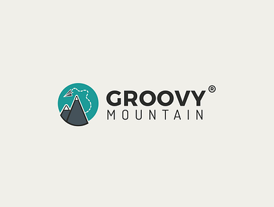 GROOVY MOUNTAIN BRAND LOGO branding design graphic design illustration logo typography vector