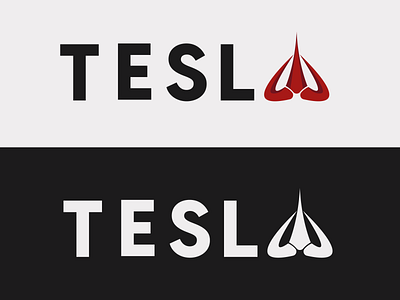 TESLA LOGO REDISGN branding design graphic design illustration logo tesla typography vector