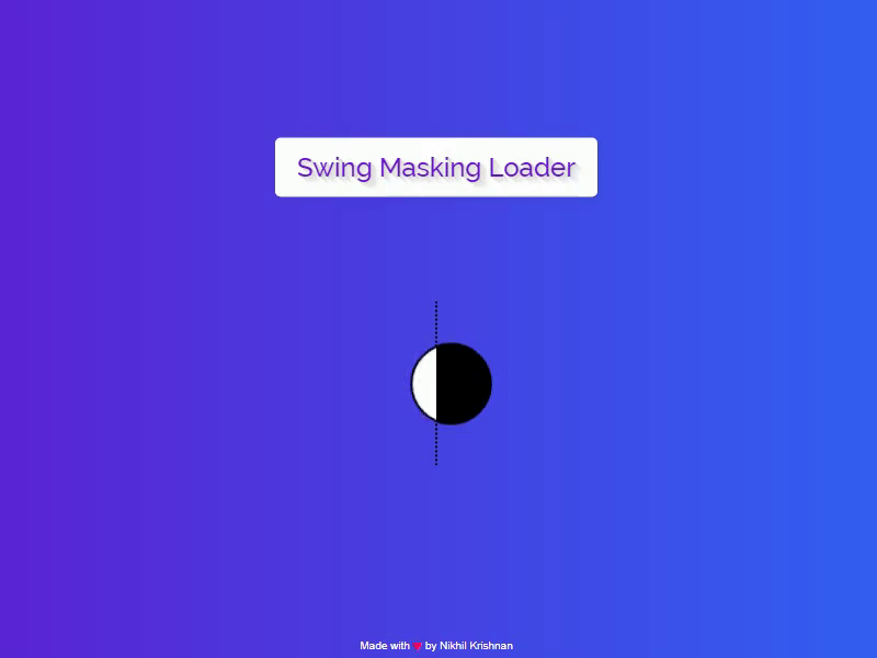 Swing Masking Loader animation clock codepen css gif gradient loader masking swing