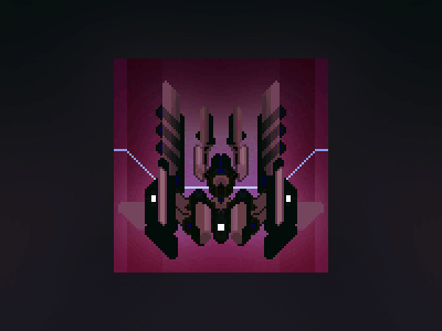 Pixel art ship pixel art