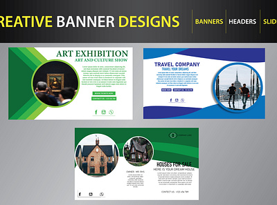 Web banner design. graphic design web ads web banners web sliders website banners
