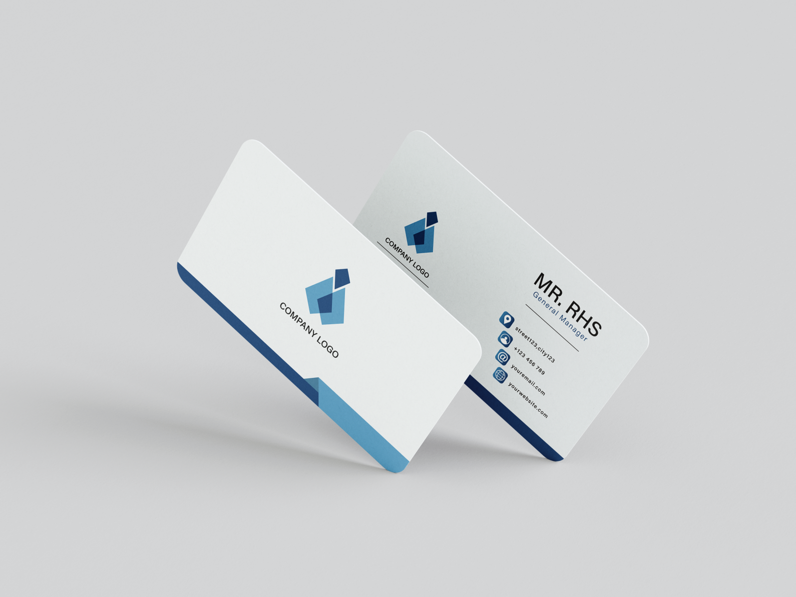 Business card. by Husnain Sajjad on Dribbble