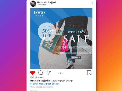 Social media post design. by Husnain Sajjad on Dribbble