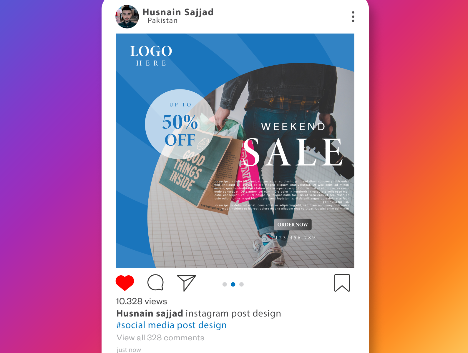 Social media post design. by Husnain Sajjad on Dribbble