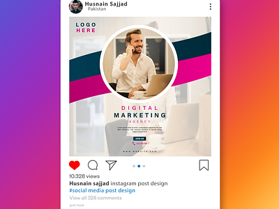 Social media post design.