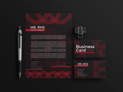 Business card & Letterhead Design. branding business card doublesided business card graphic design letterhead visiting card